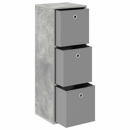 Sideboard with Drawer Concrete Grey 35 x 32 x 99.5 cm