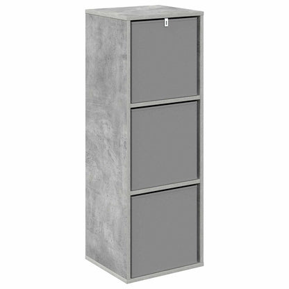 Sideboard with Drawer Concrete Grey 35 x 32 x 99.5 cm