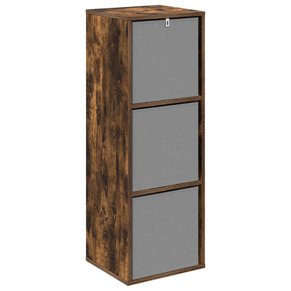 Sideboard with Drawer Smoked Oak 35 x 32 x 99.5 cm