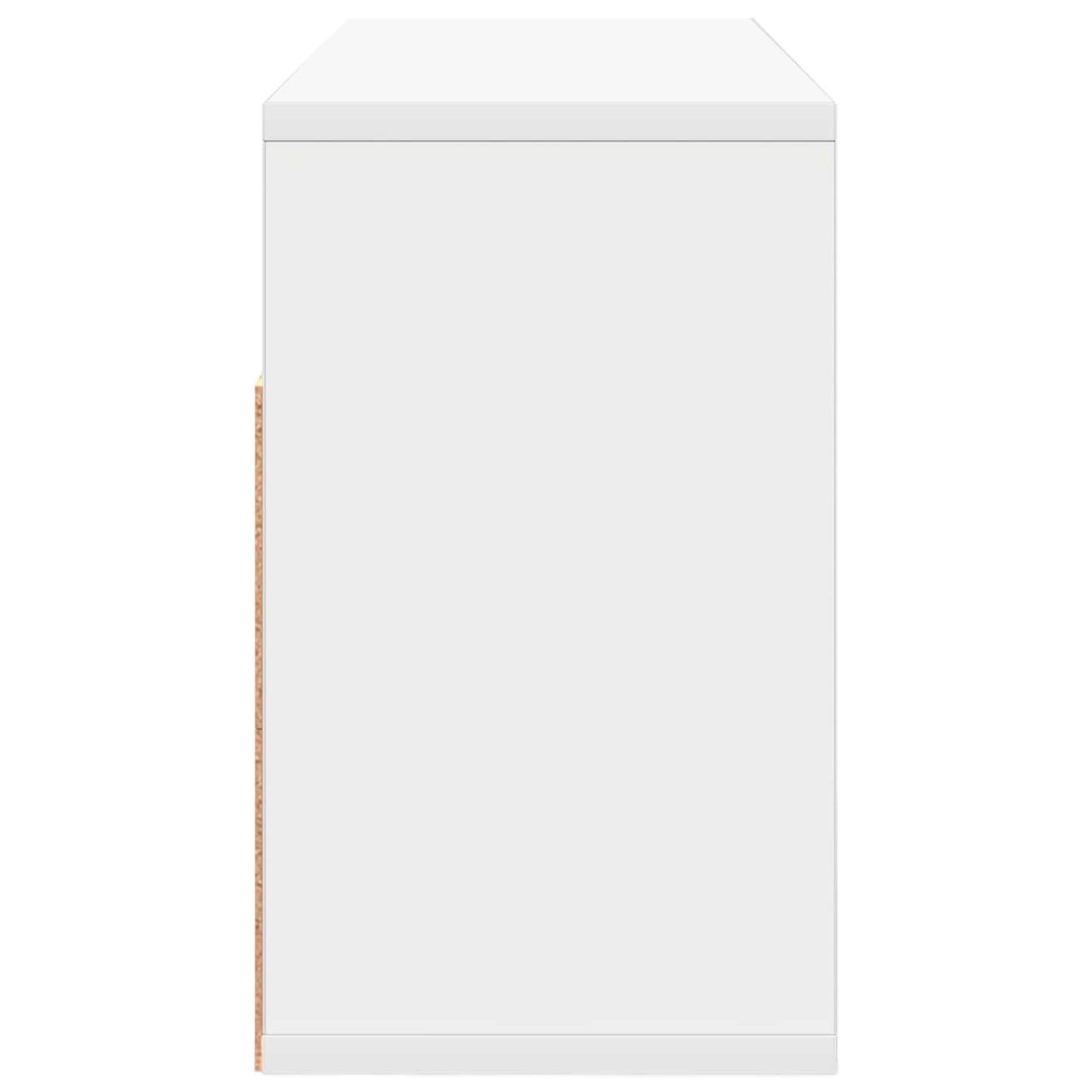Lowboard with Drawer White 72 x 22.5 x 38 cm