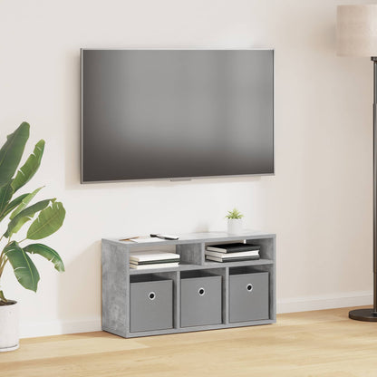 Lowboard with Drawer Concrete Grey 72 x 22.5 x 38 cm
