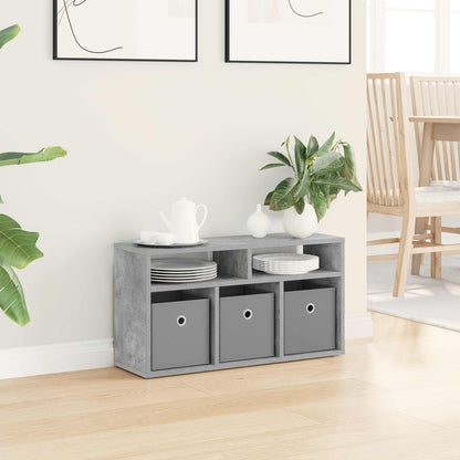 Lowboard with Drawer Concrete Grey 72 x 22.5 x 38 cm