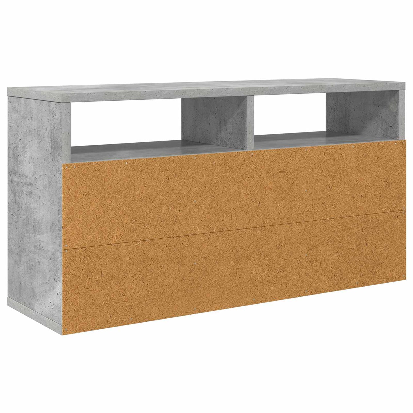 Lowboard with Drawer Concrete Grey 72 x 22.5 x 38 cm