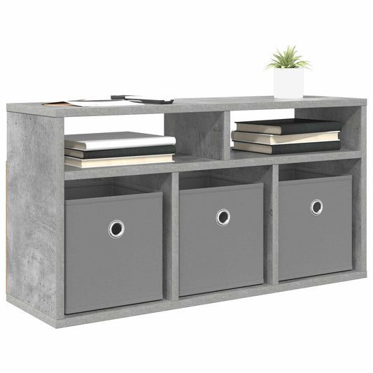 Lowboard with Drawer Concrete Grey 72 x 22.5 x 38 cm