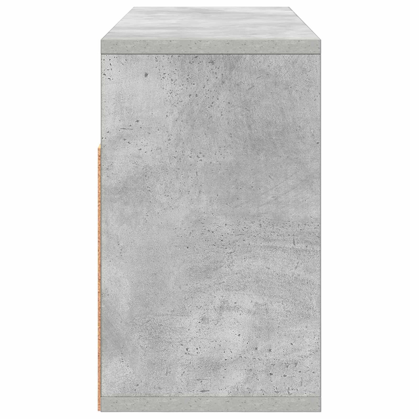 Lowboard with Drawer Concrete Grey 72 x 22.5 x 38 cm