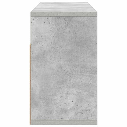 Lowboard with Drawer Concrete Grey 72 x 22.5 x 38 cm
