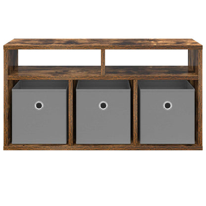 Lowboard with Drawer Smoked Oak 72 x 22.5 x 38 cm