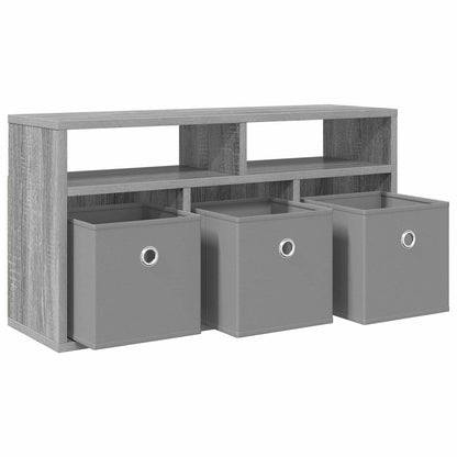 Lowboard with Drawer Grey Sonoma 72 x 22.5 x 38 cm