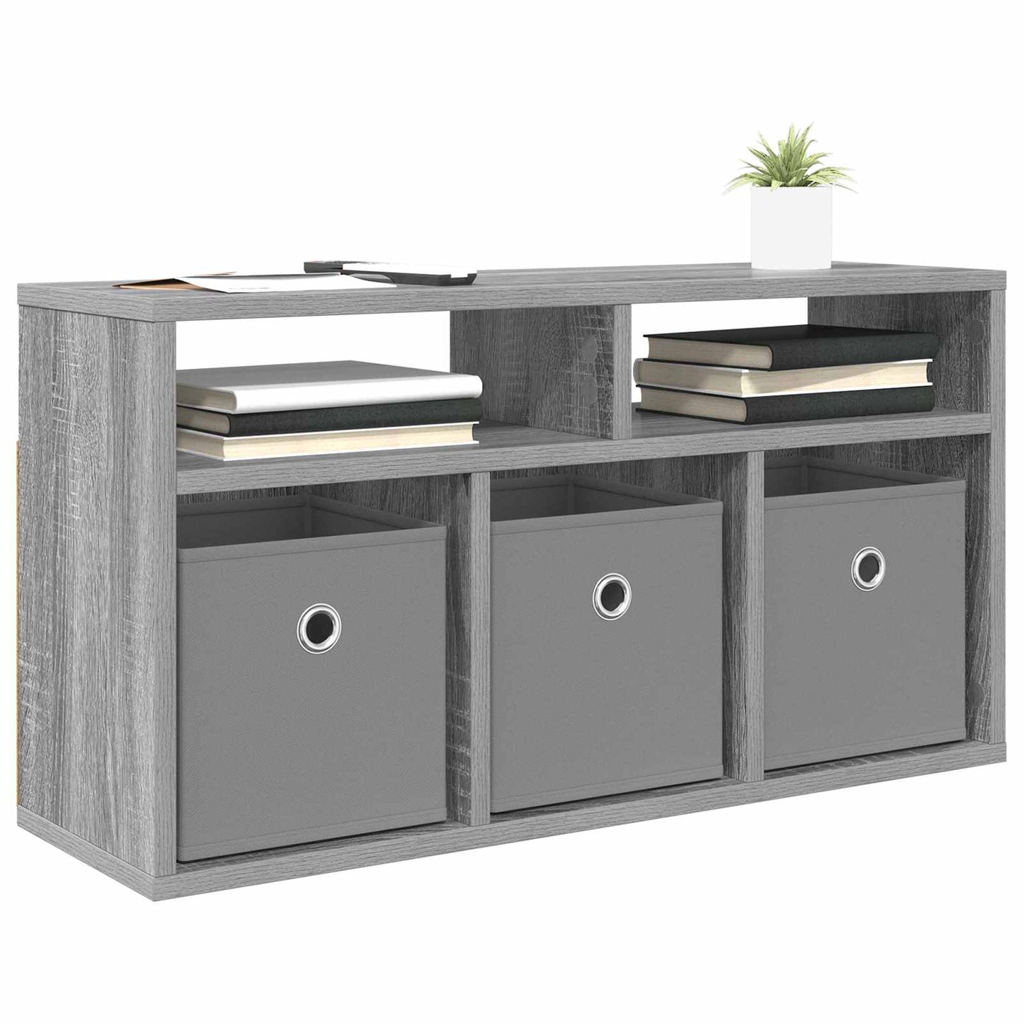 Lowboard with Drawer Grey Sonoma 72 x 22.5 x 38 cm
