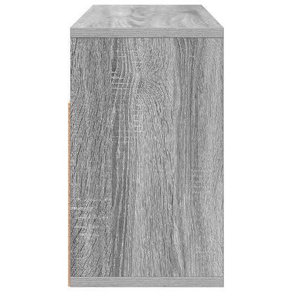 Lowboard with Drawer Grey Sonoma 72 x 22.5 x 38 cm