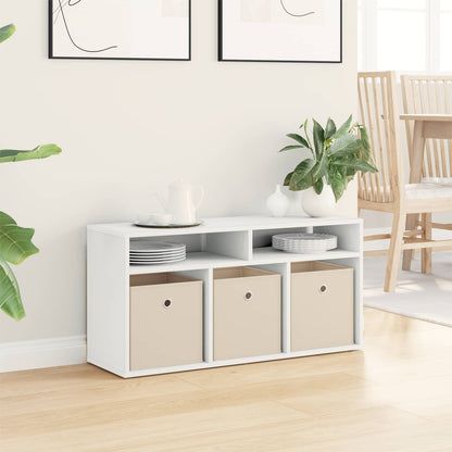Lowboard with Drawer White 87 x 27.5 x 43 cm