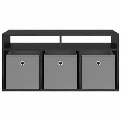 Lowboard with Drawer Black Oak 87 x 27.5 x 43 cm
