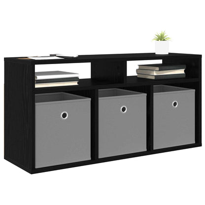 Lowboard with Drawer Black Oak 87 x 27.5 x 43 cm