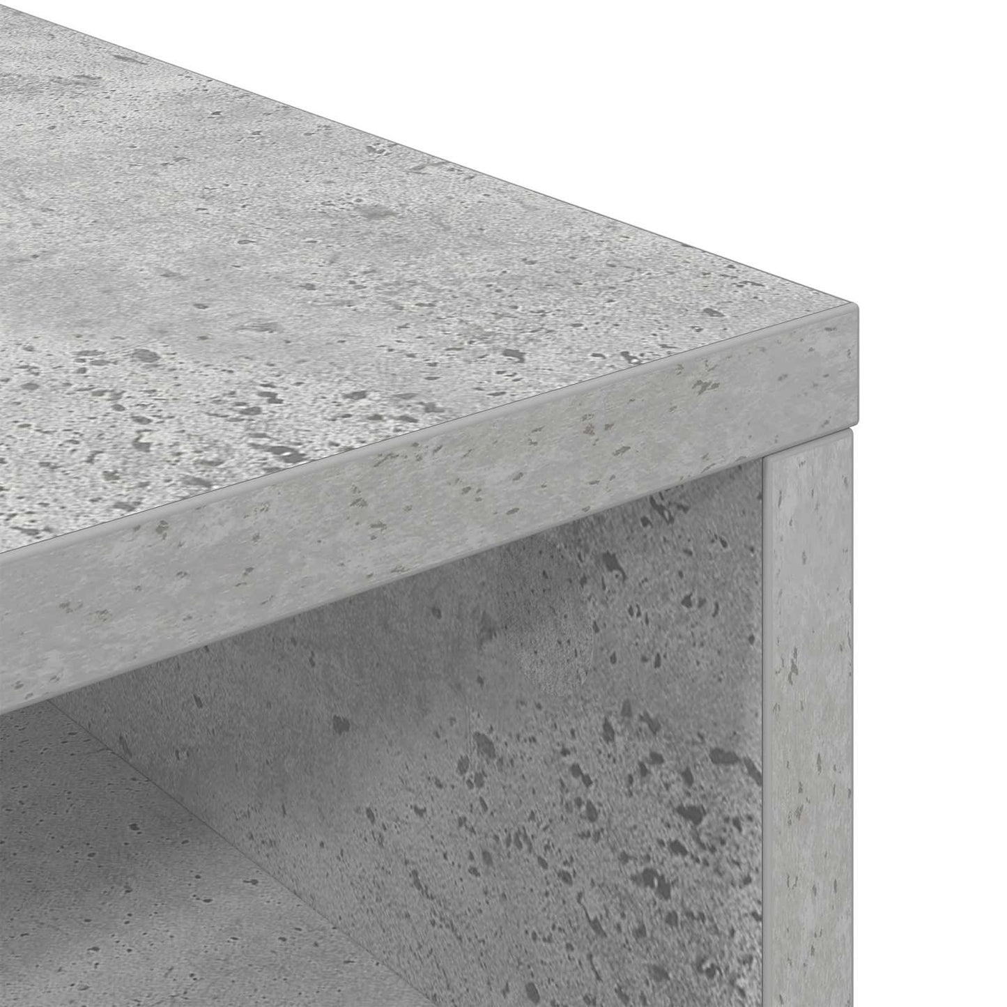 Lowboard with Drawer Concrete Grey 87 x 27.5 x 43 cm