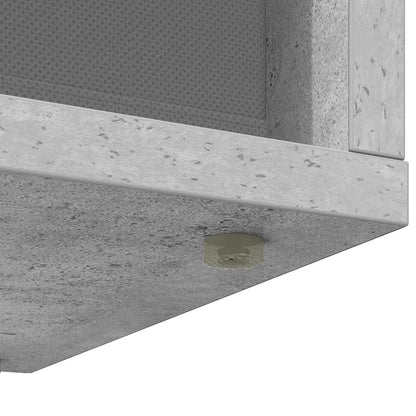 Lowboard with Drawer Concrete Grey 87 x 27.5 x 43 cm