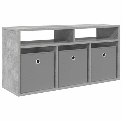 Lowboard with Drawer Concrete Grey 87 x 27.5 x 43 cm