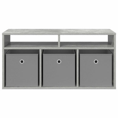 Lowboard with Drawer Concrete Grey 87 x 27.5 x 43 cm
