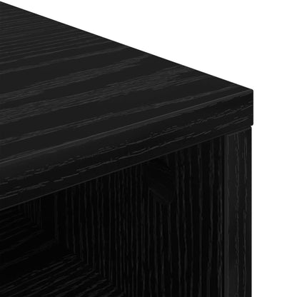 Lowboard with Drawer Black Oak 102 x 32 x 48.5 cm