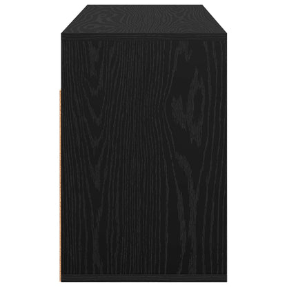 Lowboard with Drawer Black Oak 102 x 32 x 48.5 cm