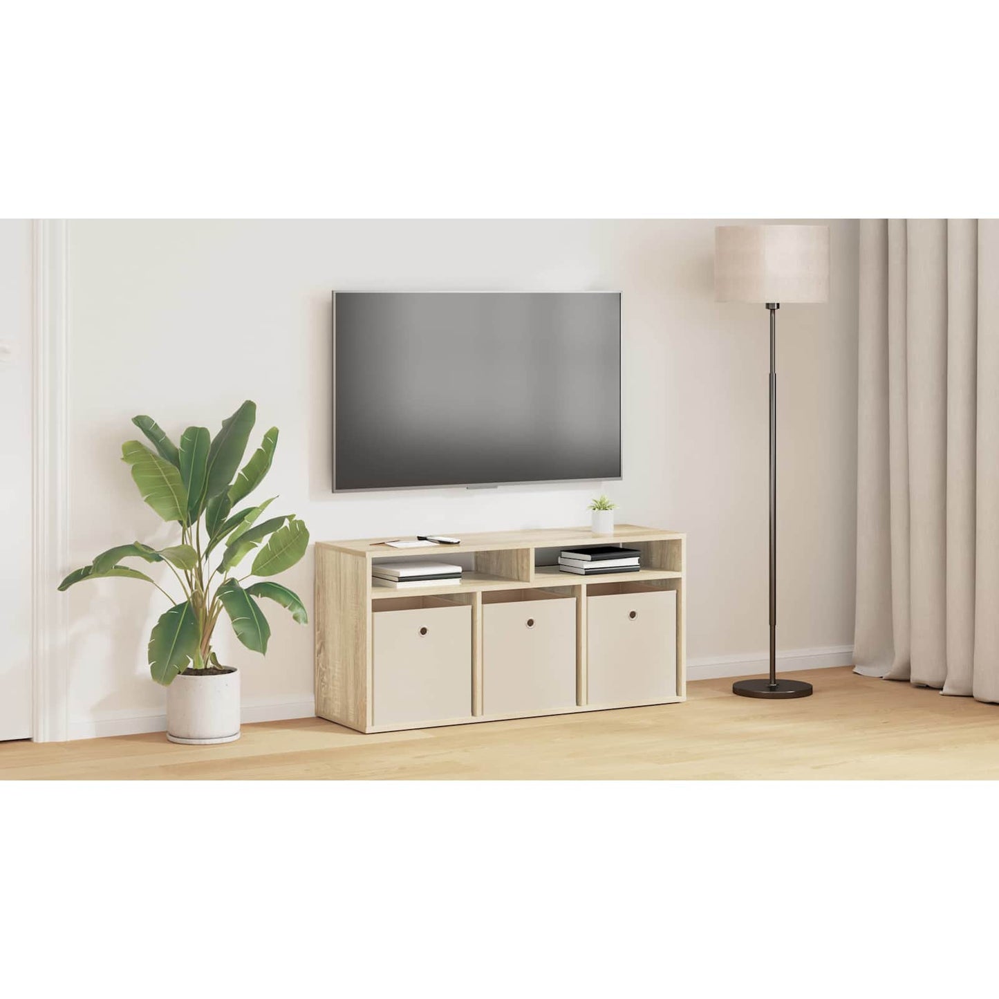 Lowboard with Drawer Sonoma Oak 102 x 32 x 48.5 cm