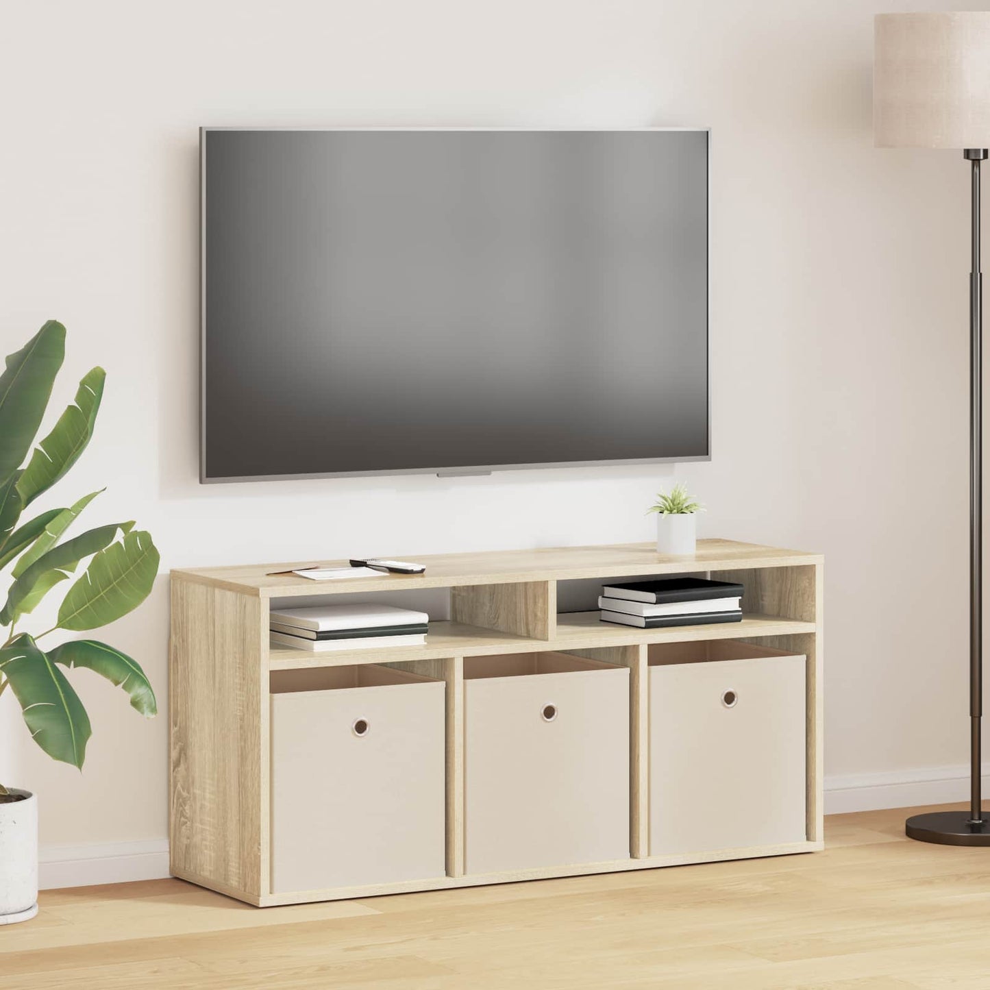 Lowboard with Drawer Sonoma Oak 102 x 32 x 48.5 cm