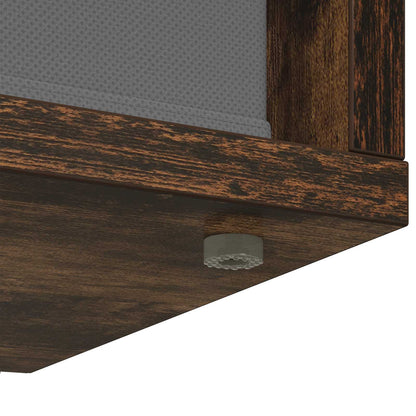 Lowboard with Drawer Smoked Oak 102 x 32 x 48.5 cm