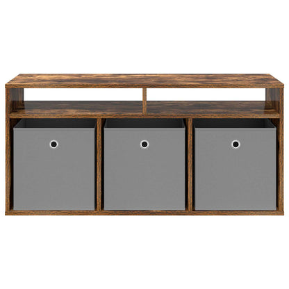 Lowboard with Drawer Smoked Oak 102 x 32 x 48.5 cm