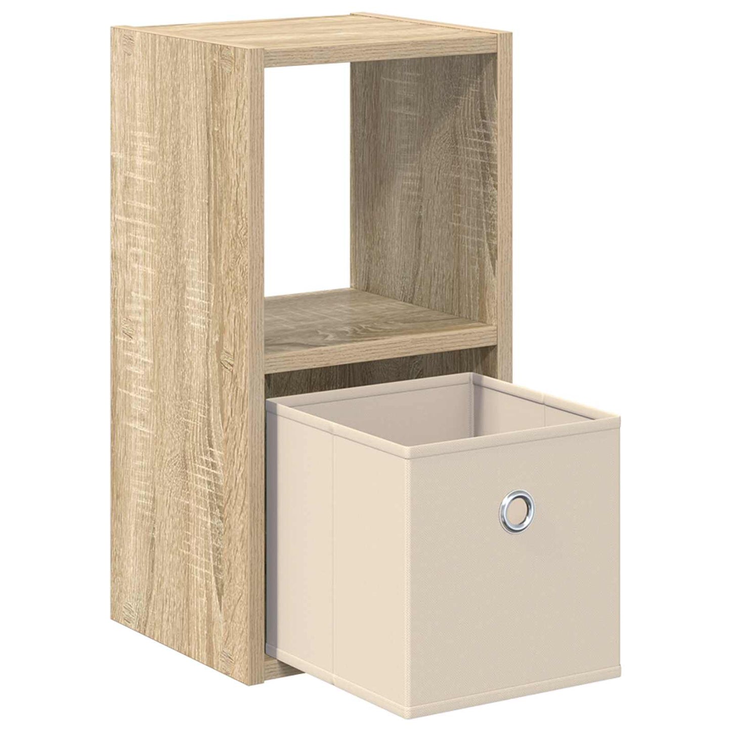 Bedside Table with Drawer 2 pcs Sonoma Oak 25.5 x 22 x 49.5 cm