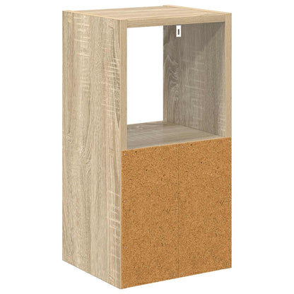 Bedside Table with Drawer 2 pcs Sonoma Oak 25.5 x 22 x 49.5 cm
