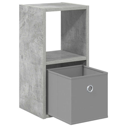 Bedside Table Concrete Grey 25.5 x 22 x 49.5 cm Engineered Wood