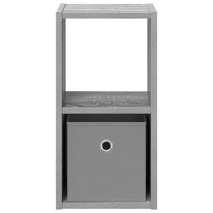 Bedside Table with Drawer 2 pcs Grey Sonoma 25.5 x 22 x 49.5 cm