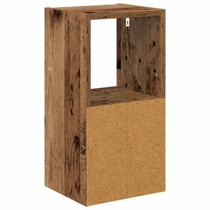 Bedside Table with Drawer 2 pcs Old Wood 25.5 x 22 x 49.5 cm