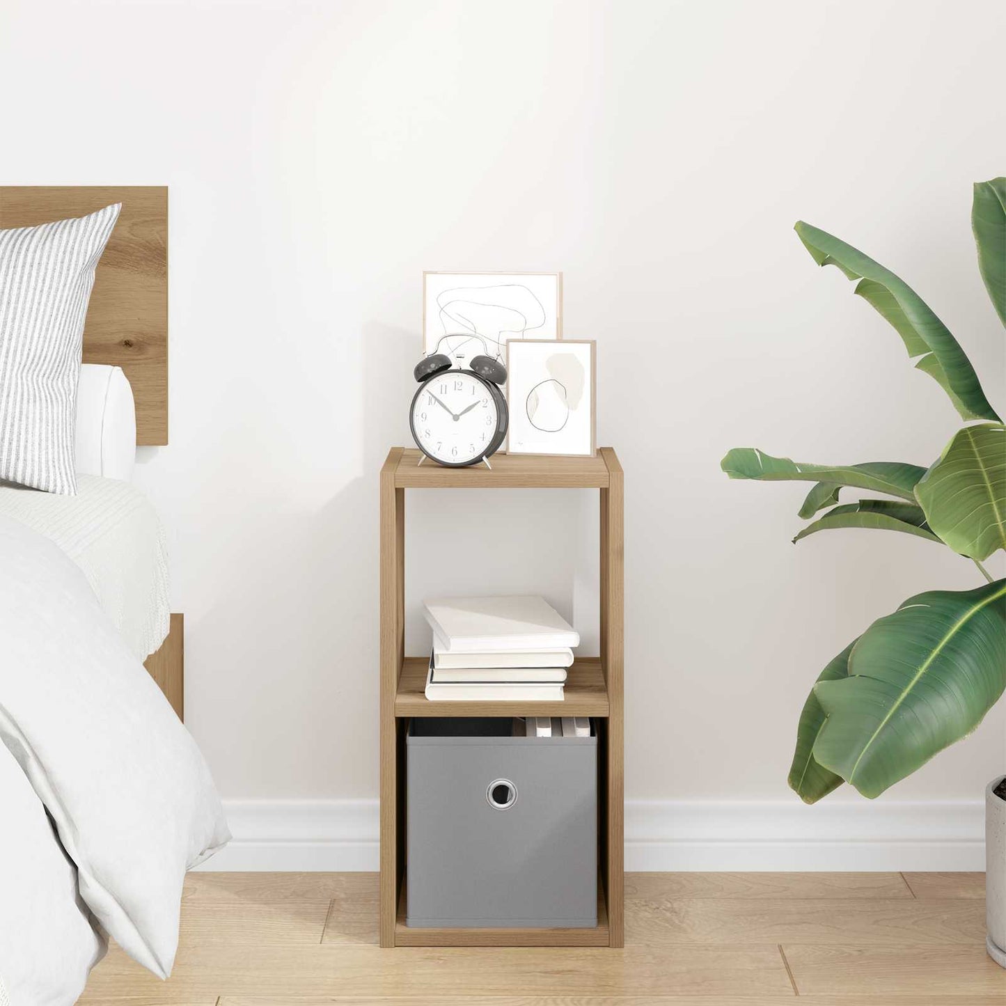 Bedside Table Artisan Oak 25.5 x 22 x 49.5 cm Engineered Wood