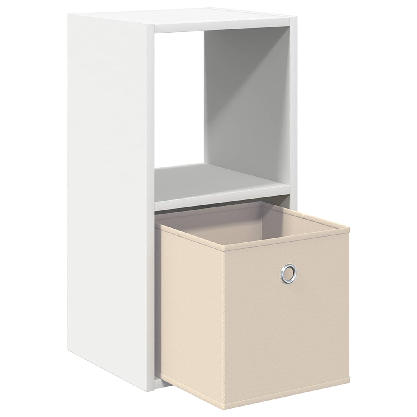 Bedside Table White 30.5 x 27 x 59.5 cm Engineered Wood