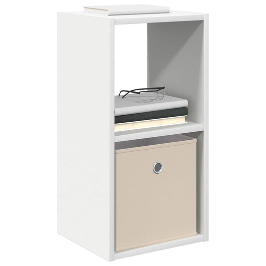 Bedside Table White 30.5 x 27 x 59.5 cm Engineered Wood