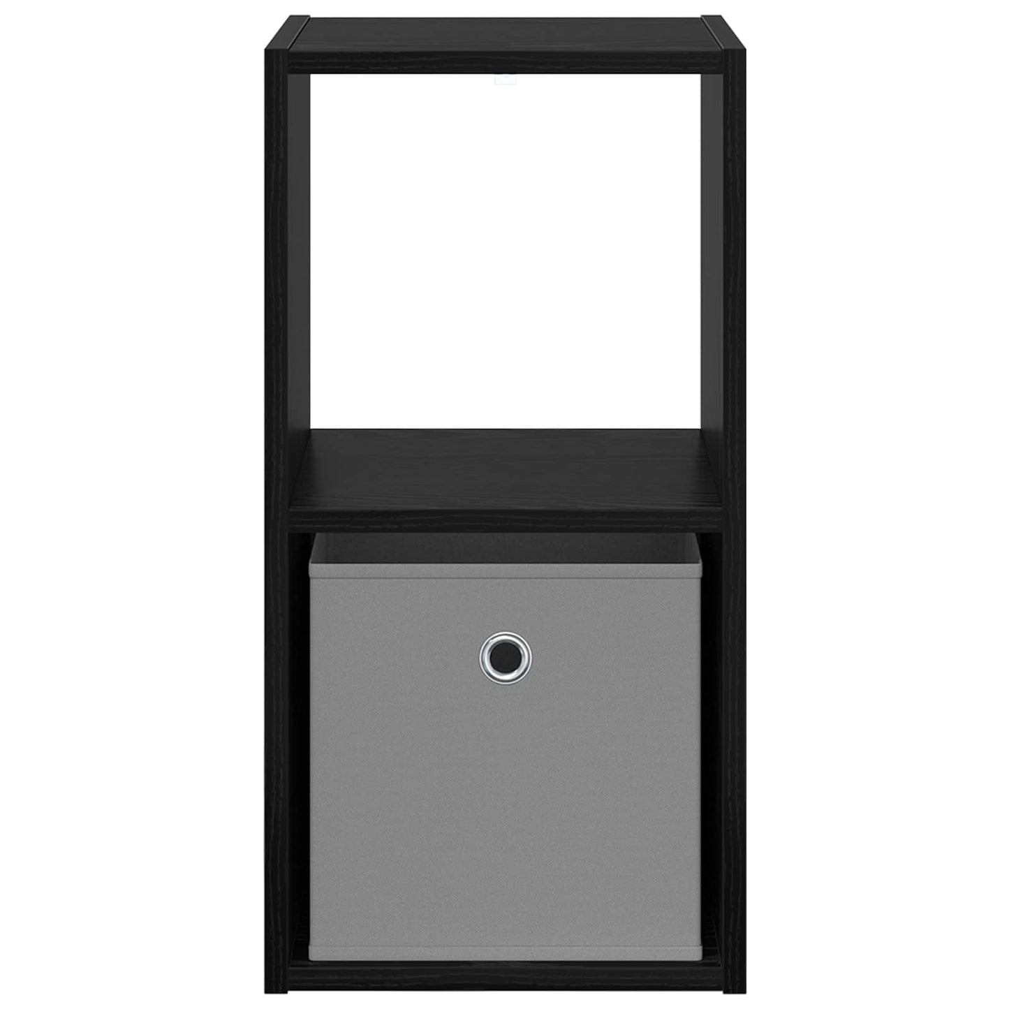 Bedside Table with Drawer 2 pcs Black Oak 30.5 x 27 x 59.5 cm