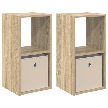 Bedside Table with Drawer 2 pcs Sonoma Oak 30.5 x 27 x 59.5 cm