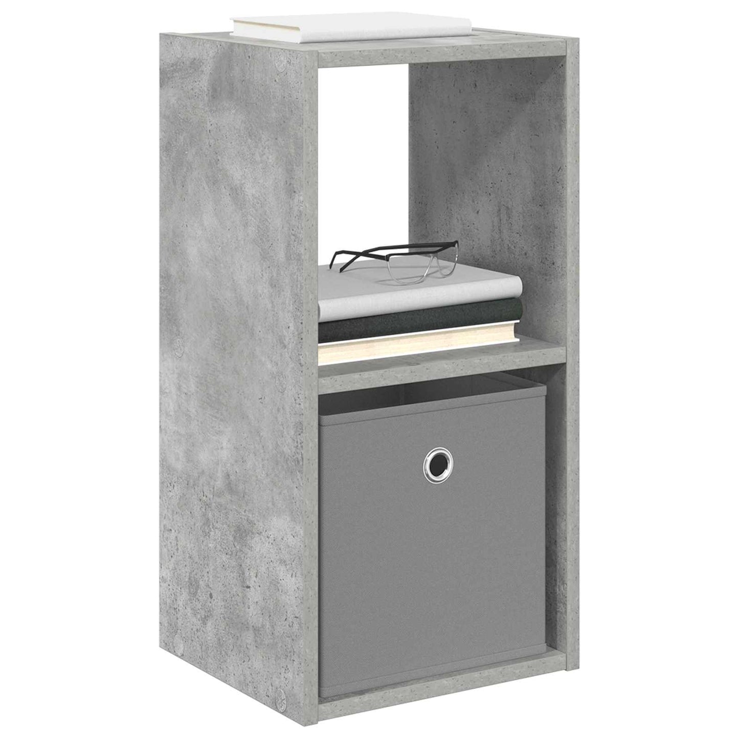 Bedside Table 2 pcs Concrete Grey 30.5 x 27 x 59.5 cm