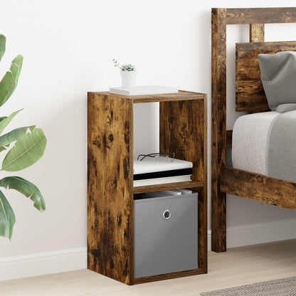 Bedside Table Smoked Oak 30.5 x 27 x 59.5 cm Engineered Wood