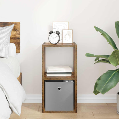 Bedside Table Smoked Oak 30.5 x 27 x 59.5 cm Engineered Wood