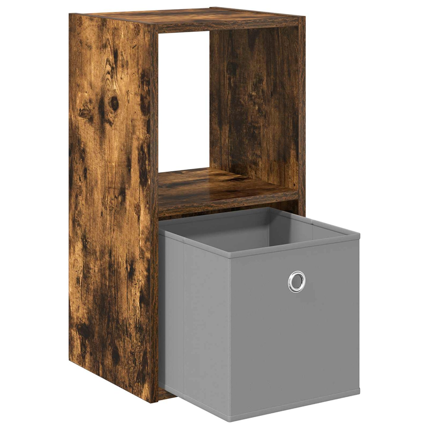 Bedside Table with Drawer 2 pcs Smoked Oak 30.5 x 27 x 59.5 cm