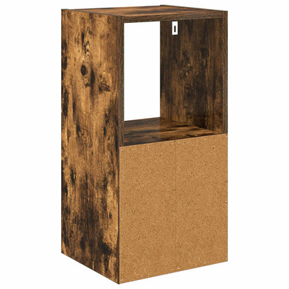 Bedside Table with Drawer 2 pcs Smoked Oak 30.5 x 27 x 59.5 cm
