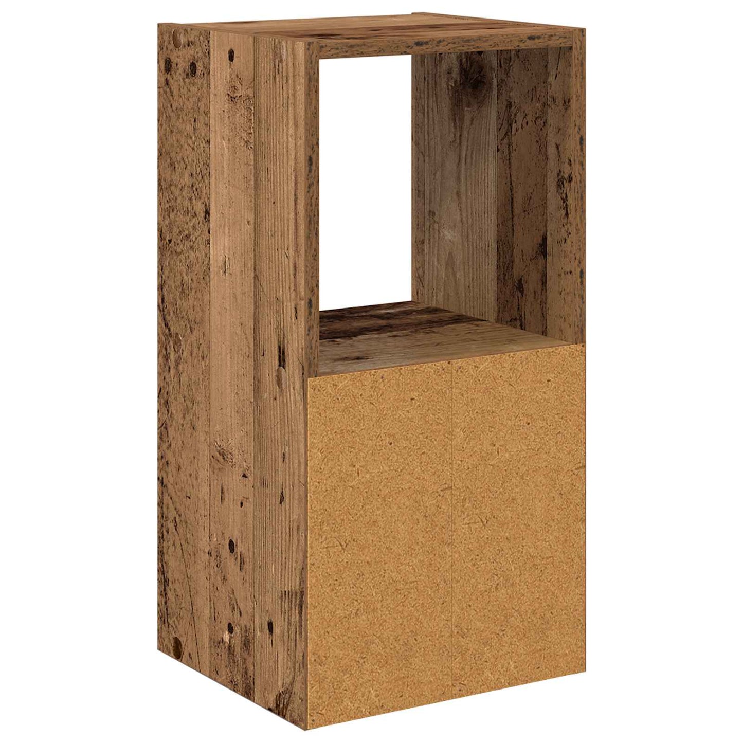 Bedside Table Old Wood 30.5 x 27 x 59.5 cm Engineered Wood