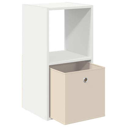 Bedside Table White 35 x 32 x 68.5 cm Engineered Wood