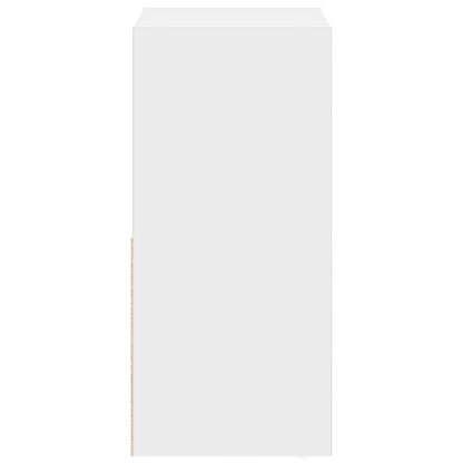 Bedside Table White 35 x 32 x 68.5 cm Engineered Wood