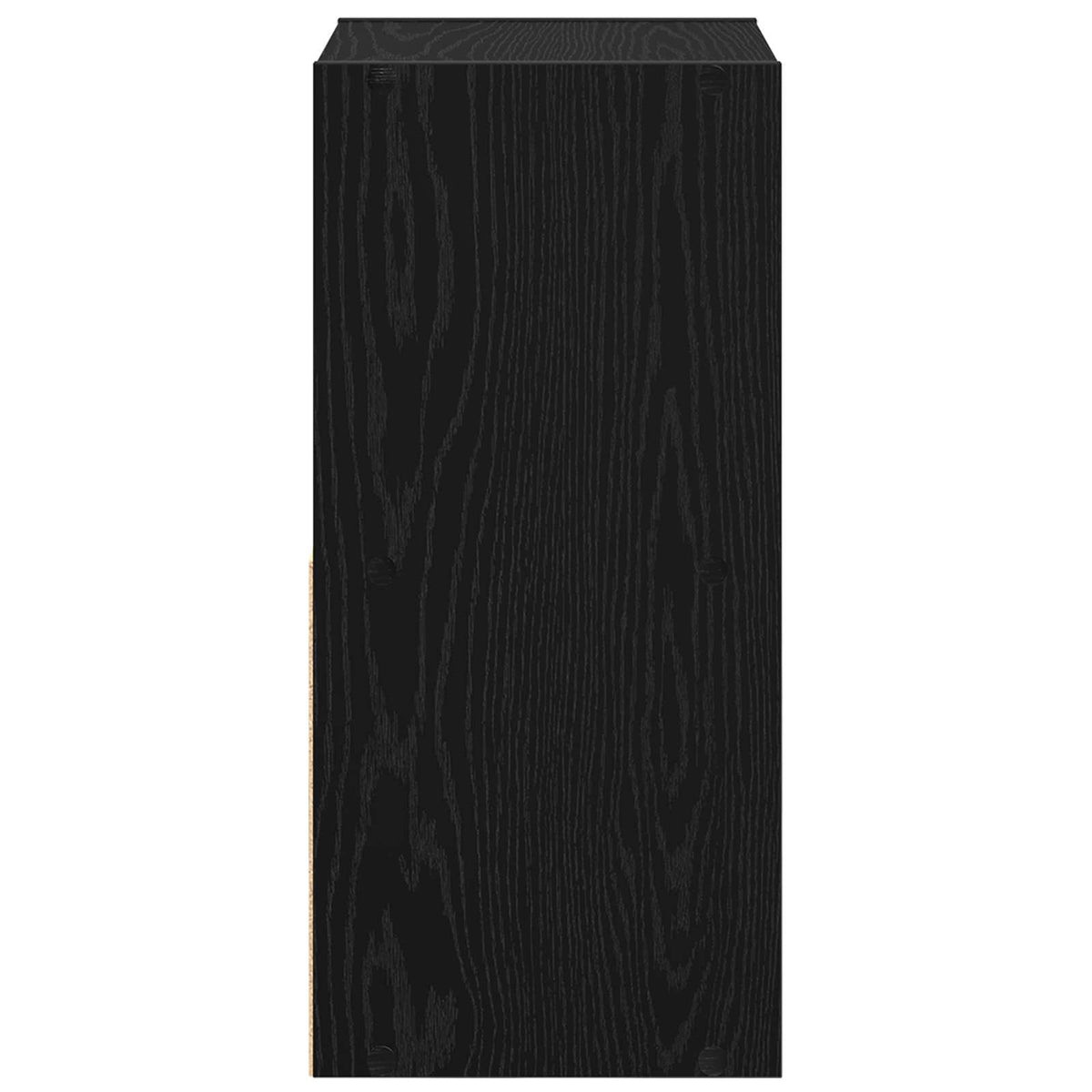 Bedside Table 2 pcs Black Oak 35 x 32 x 68.5 cm Engineered Wood
