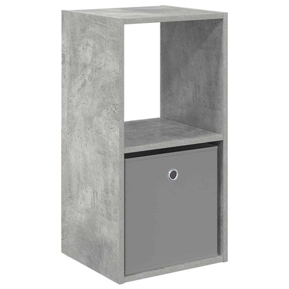 Bedside Table Concrete Grey 35 x 32 x 68.5 cm Engineered Wood