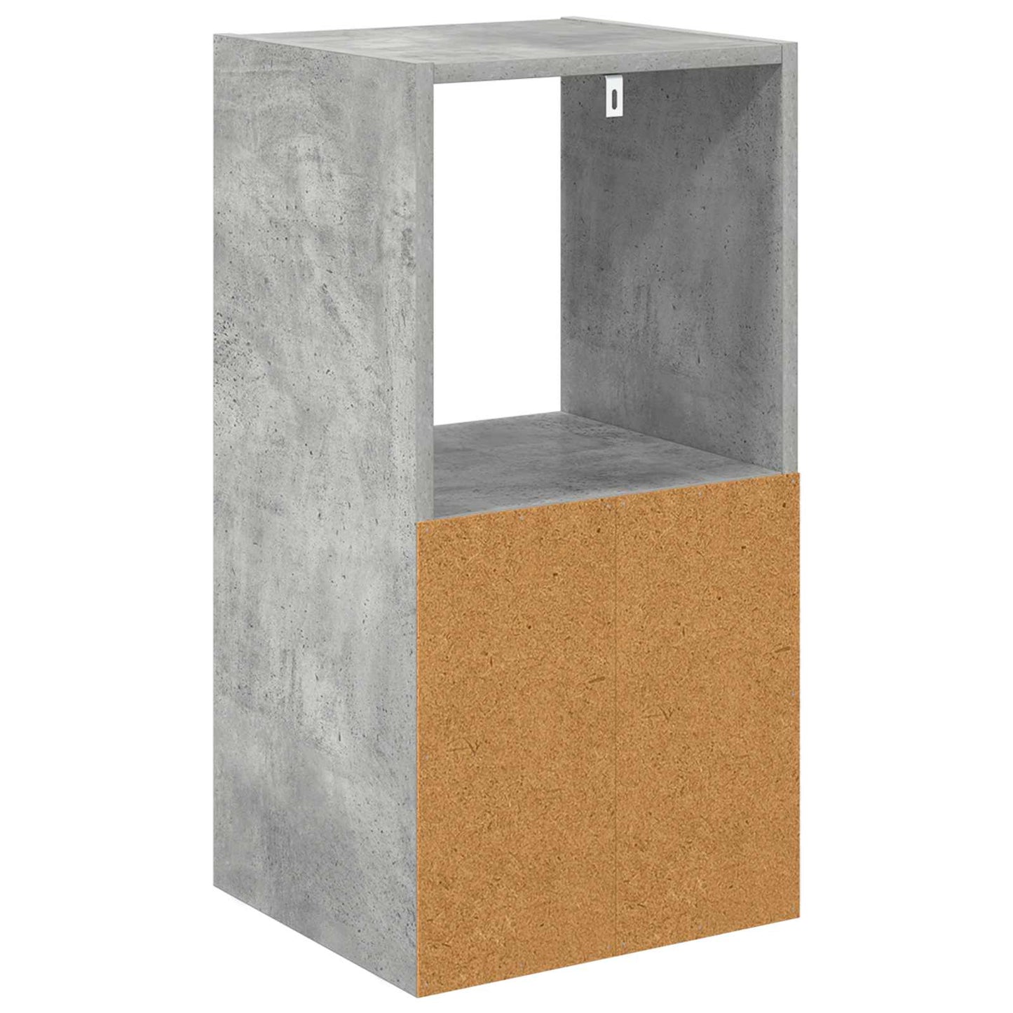 Bedside Table Concrete Grey 35 x 32 x 68.5 cm Engineered Wood