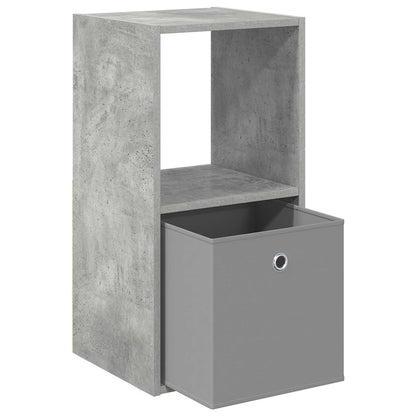 Bedside Table with Drawer 2 pcs Concrete Grey 35 x 32 x 68.5 cm