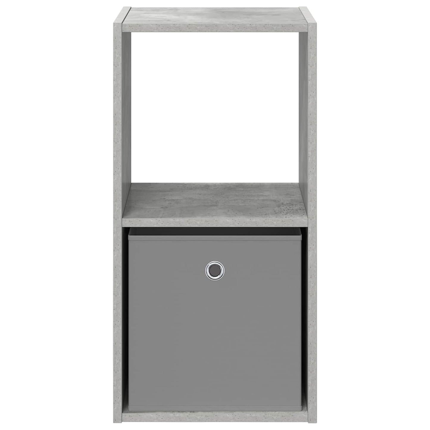 Bedside Table with Drawer 2 pcs Concrete Grey 35 x 32 x 68.5 cm
